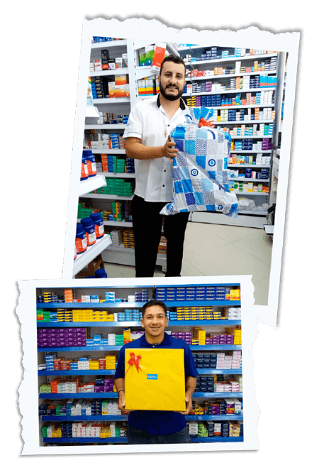 Aplicativo com campanha que oferece prêmios e dinheiros para os balconistas